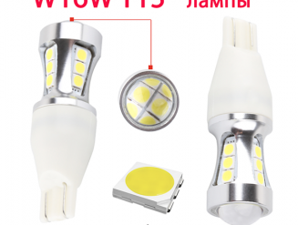 Лампа светодиодная w16w t15 LED, задний ход Audi, Volkswagen, Ford... 1300 Lm. 2 шт.