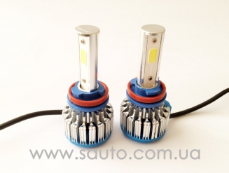 Комплект LED, сверх яркие светодиодные лампы H8, яркость 3600 люмен.
